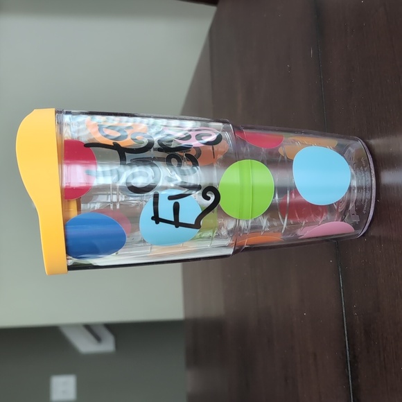 Tervis Happy Everything Colorful Bright Dot Plastic 24oz. Tumbler Cup w/Lid - Picture 5 of 5